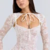 Alice Vintage Cream Lace Mini Dress Alice Vintage Cream Lace Mini Dress