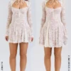 Alice Vintage Cream Lace Mini Dress Alice Vintage Cream Lace Mini Dress