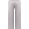 Alivia Grey Satin Trousers