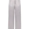 Alivia Grey Satin Trousers