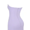 Alyssa Orchid Crepe Plunge Mini Dress Alyssa Orchid Crepe Plunge Mini Dress