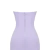 Alyssa Orchid Crepe Plunge Mini Dress Alyssa Orchid Crepe Plunge Mini Dress