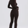 Ama Chocolate Cashmere Blend Trousers