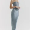 Amadi Cool Blue Floor Length Maxi Skirt