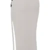 Amal Champagne Beaded Midi Skirt