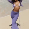 Amalfi Violet Cutout Maxi Skirt