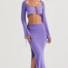 Amalfi Violet Cutout Maxi Skirt