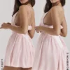 Amaris Ballerina Pink Baby Doll Mini Dress Amaris Ballerina Pink Baby Doll Mini Dress