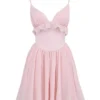 Amaris Ballerina Pink Baby Doll Mini Dress Amaris Ballerina Pink Baby Doll Mini Dress