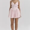 Amaris Ballerina Pink Baby Doll Mini Dress Amaris Ballerina Pink Baby Doll Mini Dress