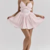 Amaris Ballerina Pink Baby Doll Mini Dress Amaris Ballerina Pink Baby Doll Mini Dress