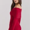 Amaryllis Holly Red Cashmere Blend Sweater Amaryllis Holly Red Cashmere Blend Sweater