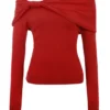 Amaryllis Holly Red Cashmere Blend Sweater Amaryllis Holly Red Cashmere Blend Sweater