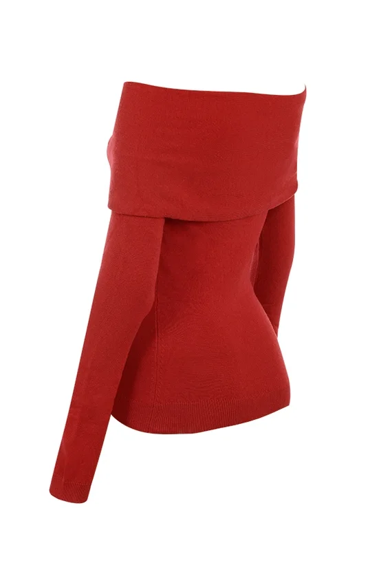 Amaryllis Holly Red Cashmere Blend Sweater Amaryllis Holly Red Cashmere Blend Sweater