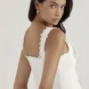 Amber White Lace Trim Top Amber White Lace Trim Top