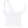 Amber White Lace Trim Top Amber White Lace Trim Top