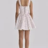 Ami White Rose Print Cotton Corset Mini Dress Ami White Rose Print Cotton Corset Mini Dress