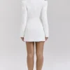 Amia White Blazer Mini Dress Amia White Blazer Mini Dress