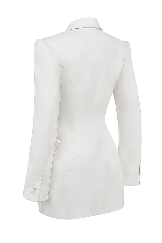Amia White Blazer Mini Dress Amia White Blazer Mini Dress