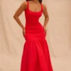 Amore Scarlet Dropped Waist Midi Dress Amore Scarlet Dropped Waist Midi Dress