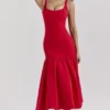 Amore Scarlet Dropped Waist Midi Dress Amore Scarlet Dropped Waist Midi Dress