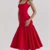 Amore Scarlet Dropped Waist Midi Dress Amore Scarlet Dropped Waist Midi Dress