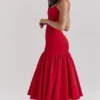Amore Scarlet Dropped Waist Midi Dress Amore Scarlet Dropped Waist Midi Dress