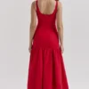Amore Scarlet Dropped Waist Midi Dress Amore Scarlet Dropped Waist Midi Dress