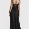 Anabella Black Lace Up Maxi Dress Anabella Black Lace Up Maxi Dress