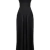 Anabella Black Lace Up Maxi Dress Anabella Black Lace Up Maxi Dress