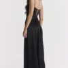 Anabella Black Lace Up Maxi Dress Anabella Black Lace Up Maxi Dress