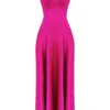 Anabella Fuchsia Lace Up Maxi Dress Anabella Fuchsia Lace Up Maxi Dress