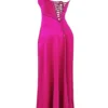 Anabella Fuchsia Lace Up Maxi Dress Anabella Fuchsia Lace Up Maxi Dress