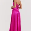 Anabella Fuchsia Lace Up Maxi Dress Anabella Fuchsia Lace Up Maxi Dress