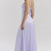 Anabella Orchid Lace Up Maxi Dress Anabella Orchid Lace Up Maxi Dress