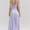 Anabella Orchid Lace Up Maxi Dress Anabella Orchid Lace Up Maxi Dress