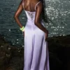 Anabella Orchid Lace Up Maxi Dress Anabella Orchid Lace Up Maxi Dress