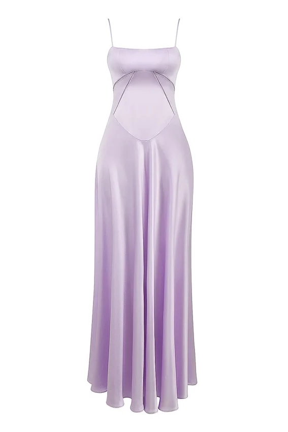 Anabella Orchid Lace Up Maxi Dress Anabella Orchid Lace Up Maxi Dress