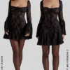 Analissa Black Lace Corset Dress Analissa Black Lace Corset Dress
