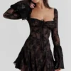 Analissa Black Lace Corset Dress Analissa Black Lace Corset Dress