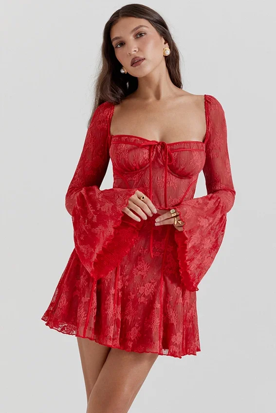 Analissa Scarlet Lace Corset Dress Analissa Scarlet Lace Corset Dress