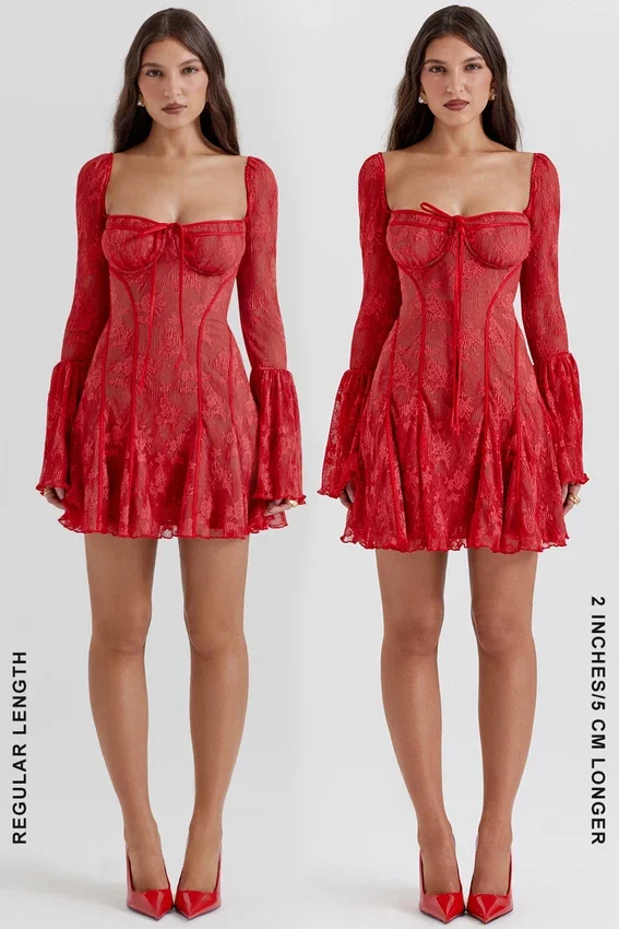 Analissa Scarlet Lace Corset Dress Analissa Scarlet Lace Corset Dress