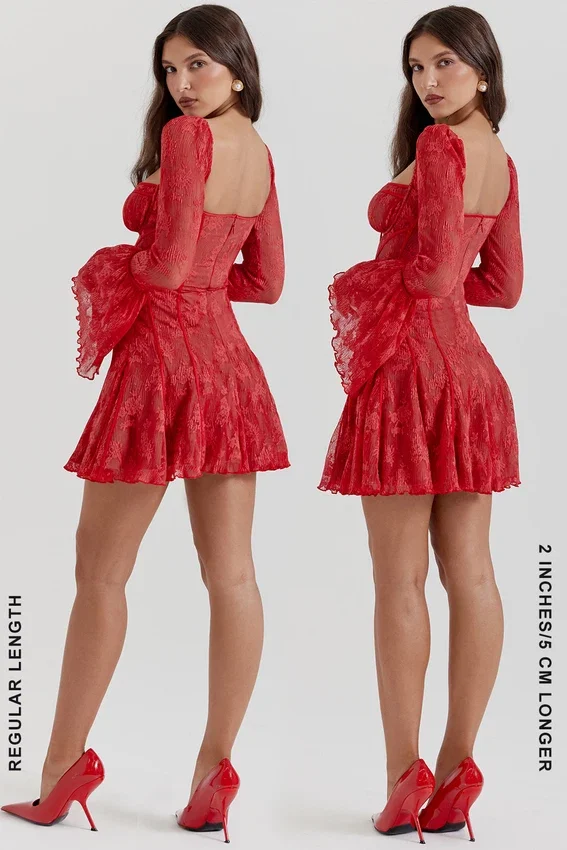 Analissa Scarlet Lace Corset Dress Analissa Scarlet Lace Corset Dress