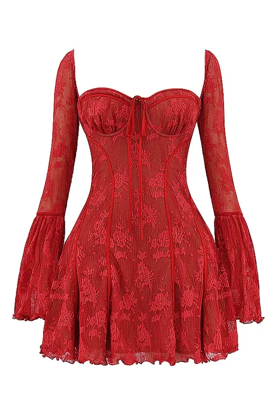 Analissa Scarlet Lace Corset Dress Analissa Scarlet Lace Corset Dress