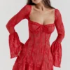 Analissa Scarlet Lace Corset Dress Analissa Scarlet Lace Corset Dress