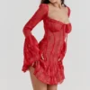 Analissa Scarlet Lace Corset Dress Analissa Scarlet Lace Corset Dress