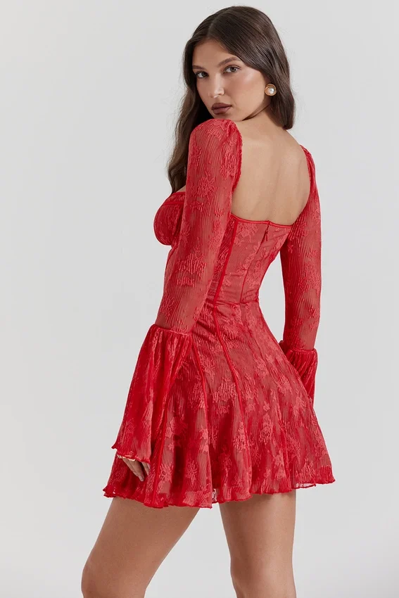 Analissa Scarlet Lace Corset Dress Analissa Scarlet Lace Corset Dress