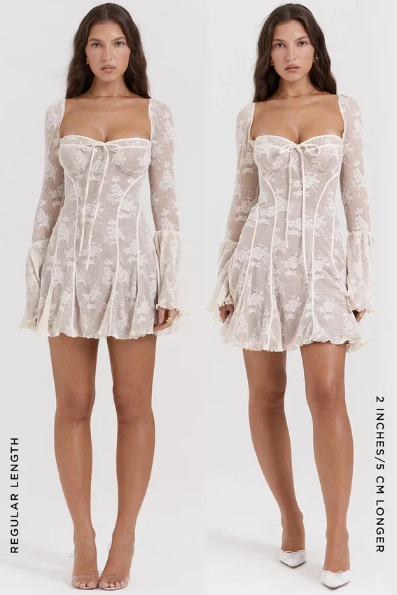 Analissa Vintage Cream Lace Corset Dress Analissa Vintage Cream Lace Corset Dress