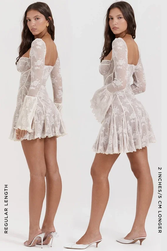 Analissa Vintage Cream Lace Corset Dress Analissa Vintage Cream Lace Corset Dress