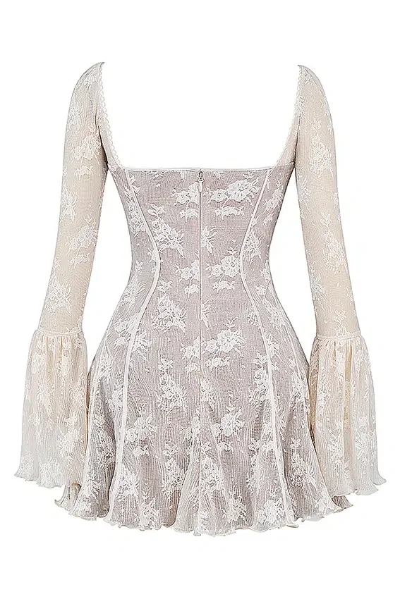 Analissa Vintage Cream Lace Corset Dress Analissa Vintage Cream Lace Corset Dress